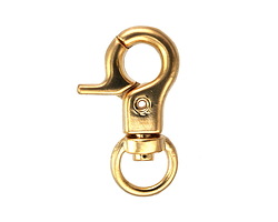 Satin Hamilton Gold (plated) Swivel Lobster Clasp 30x18mm