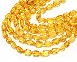 Amber (A) Irregular Rectangle 6x7-9mm