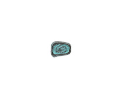 Mykonos Copper (plated) Patina Spiral Triangle Bead 6x5mm