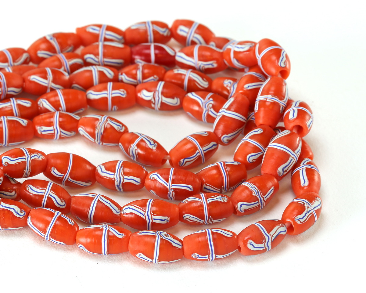 Indonesian Persimmon French Cross Rice 12-13x7mm