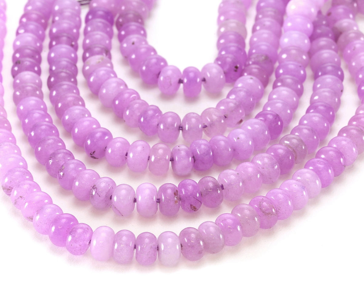 Lilac Agate Rondelle 5x8mm