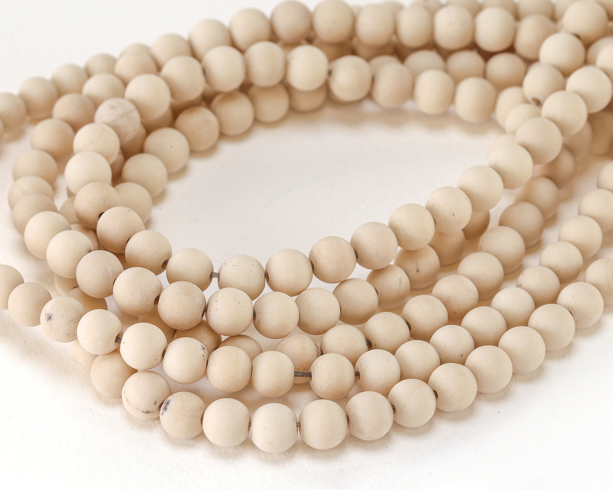 River Stone (Matte) Round 6mm