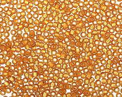 TOHO Frosted Dark Topaz (with Silver Lining) Round 11/0 Seed Bead