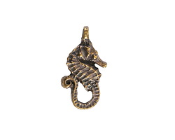 Mykonos Antique Brass (plated) Seahorse Focal 15x24mm