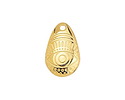 24K Gold (plated) Eye Puff Teardrop Focal 13x20mm