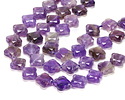 Amethyst Faceted Quatrefoil 13mm