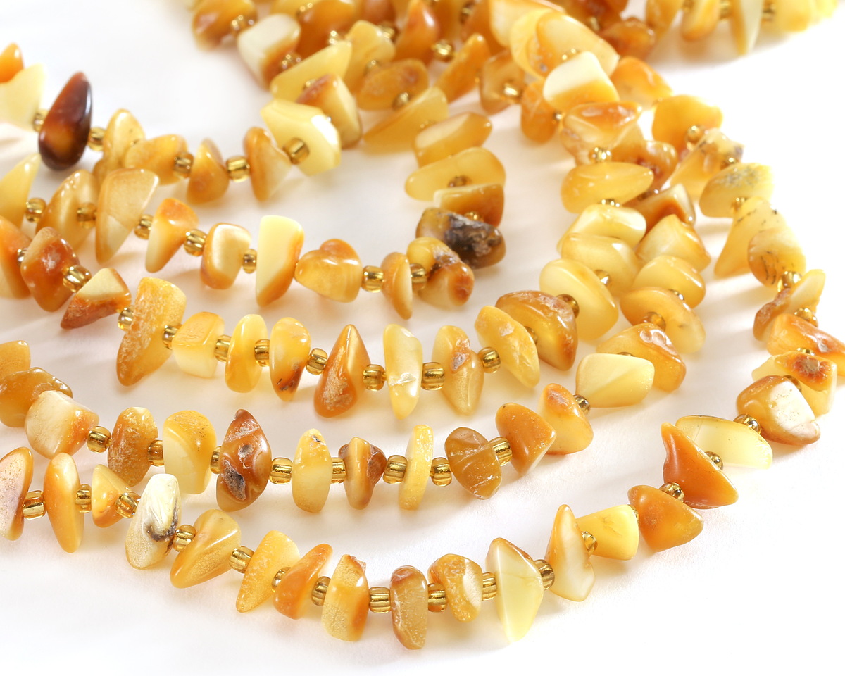 Honey Amber Chips 4-7x8-15mm