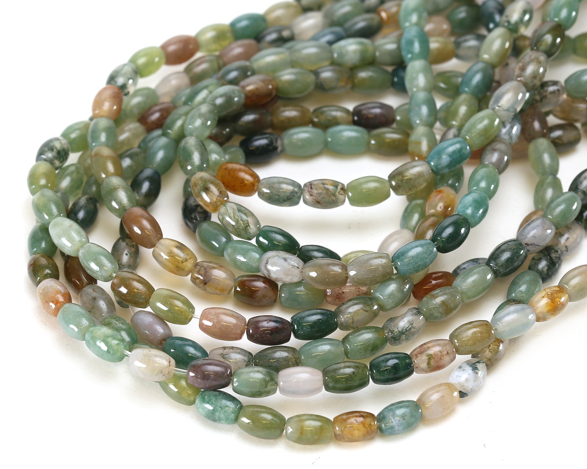 Fancy Jasper Rice 6x4mm