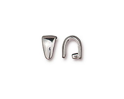 TierraCast White Bronze (plated) Smooth Pinch Bail 7x9mm
