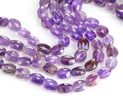 Amethyst Microfaceted Oval 10x8mm