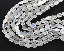 Blue Moonstone (A) Flat Oval 8x6mm