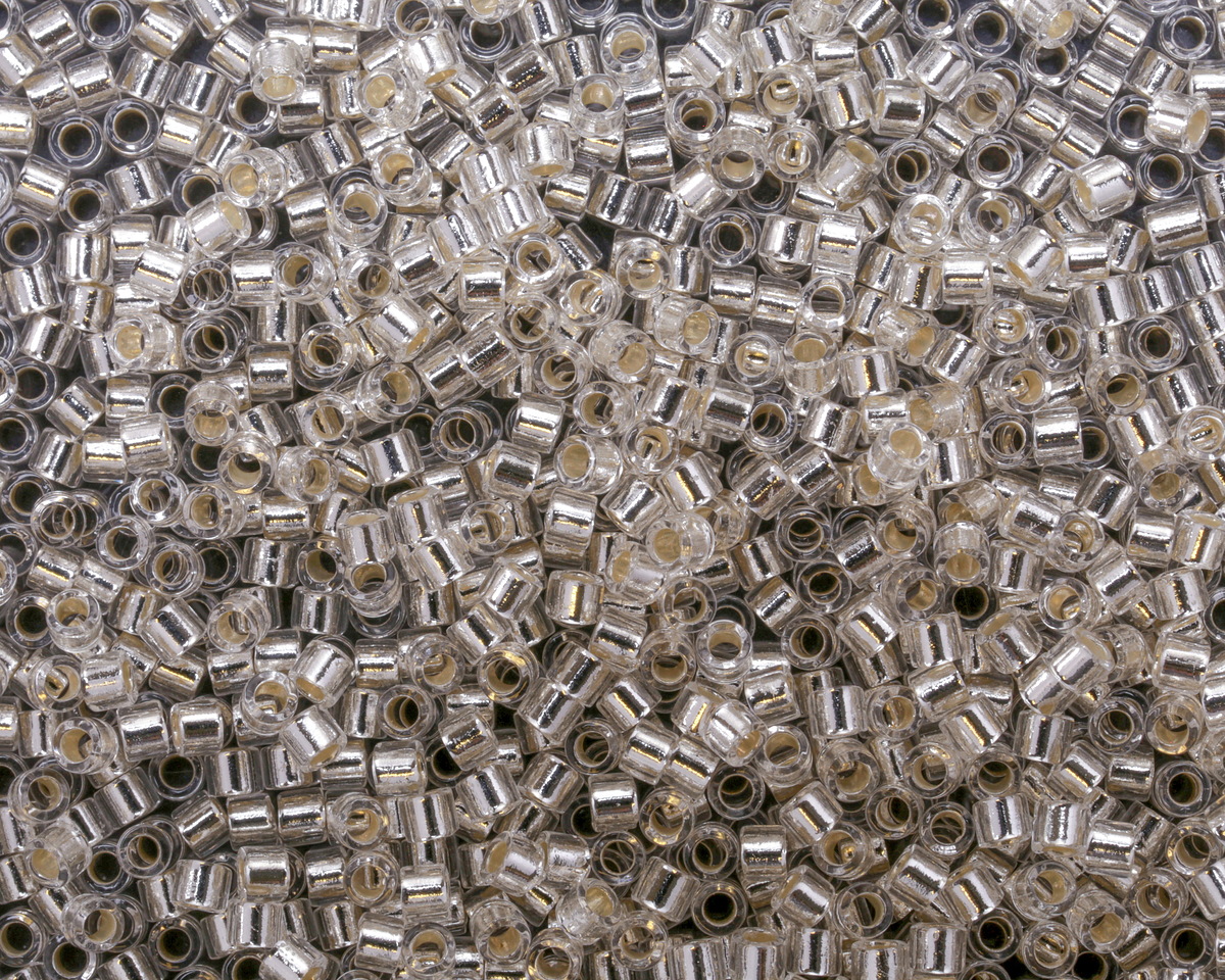 Miyuki Delica Silver Lined Crystal (DMB0041) 10/0 Seed Bead