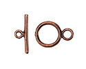 Mykonos Antique Copper (plated) Toggle Clasp 21x14mm, 21mm Bar