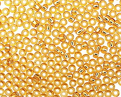 TOHO Medium Topaz (with Silver Lining) Round 8/0 Seed Bead
