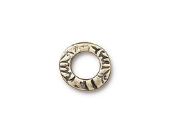 TierraCast Antique Brass (plated) Flora 1/2" Ring