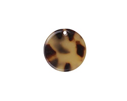 Zola Elements Light Tortoise Shell Acetate Coin Charm 20mm