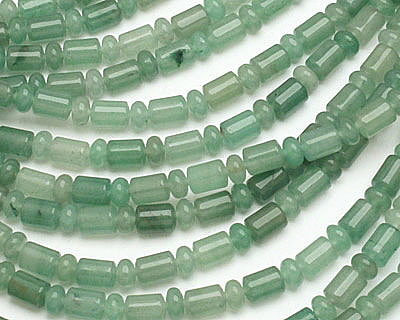 Green Aventurine Barrel Rondelle 4-9x6mm