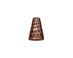 TierraCast Antique Copper (plated) Tall Hammertone Cone 13x9mm