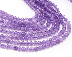 Amethyst Faceted Round 4mm