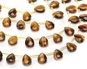 Tiger Eye (A) Puff Teardrop 10x14mm