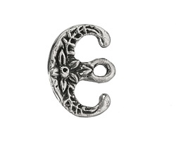 Green Girl Pewter Floral Double Hook Toggle 19x25mm