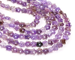 Amethyst Microfaceted Star 8mm