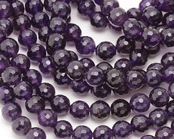 Amethyst (A) Faceted Round 8mm
