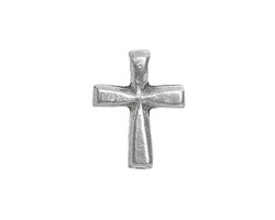 Mykonos Antique Silver (plated) Cross 15x20mm