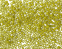 TOHO Semi-Glazed Lemongrass Round 11/0 Seed Bead