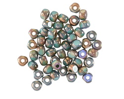 Czech Glass Bronzed Twilight Trica Beads 2.5x4mm