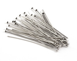 Antique Silver (plated) Headpin 2", 20 gauge