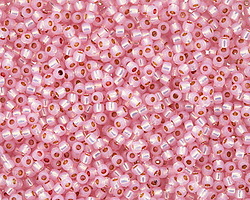 TOHO Permanent Milky Baby Pink (with Silver Lining) Round 11/0 Seed Bead