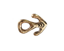 Green Girl Bronze Rustic Arrow Clasp 21x16mm
