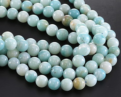 Black Gold Amazonite (Light) Round 10mm