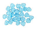 Czech Glass Aquamarine Small Heart 6mm