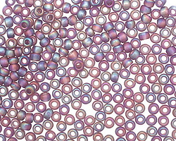 TOHO Transparent Rainbow Frosted Light Tanzanite Round 8/0 Seed Bead