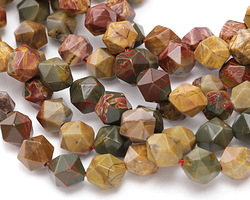 Red Creek Jasper Star Cut Round 10mm