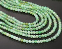 Australian Green Chrysoprase (AAA) Diamond Cut Faceted Round 3mm