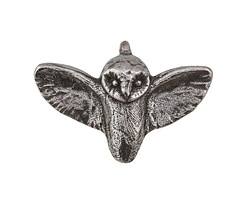 Green Girl Pewter Flying Owl 33x23mm