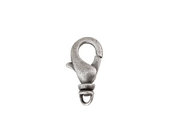 Antique Silver (plated) Swivel Lobster Clasp 17x9mm