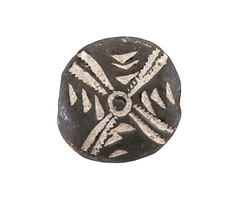 African Clay w/ Triangles Coin 22-23mm