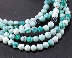 Ocean Whirl Agate Round 6mm