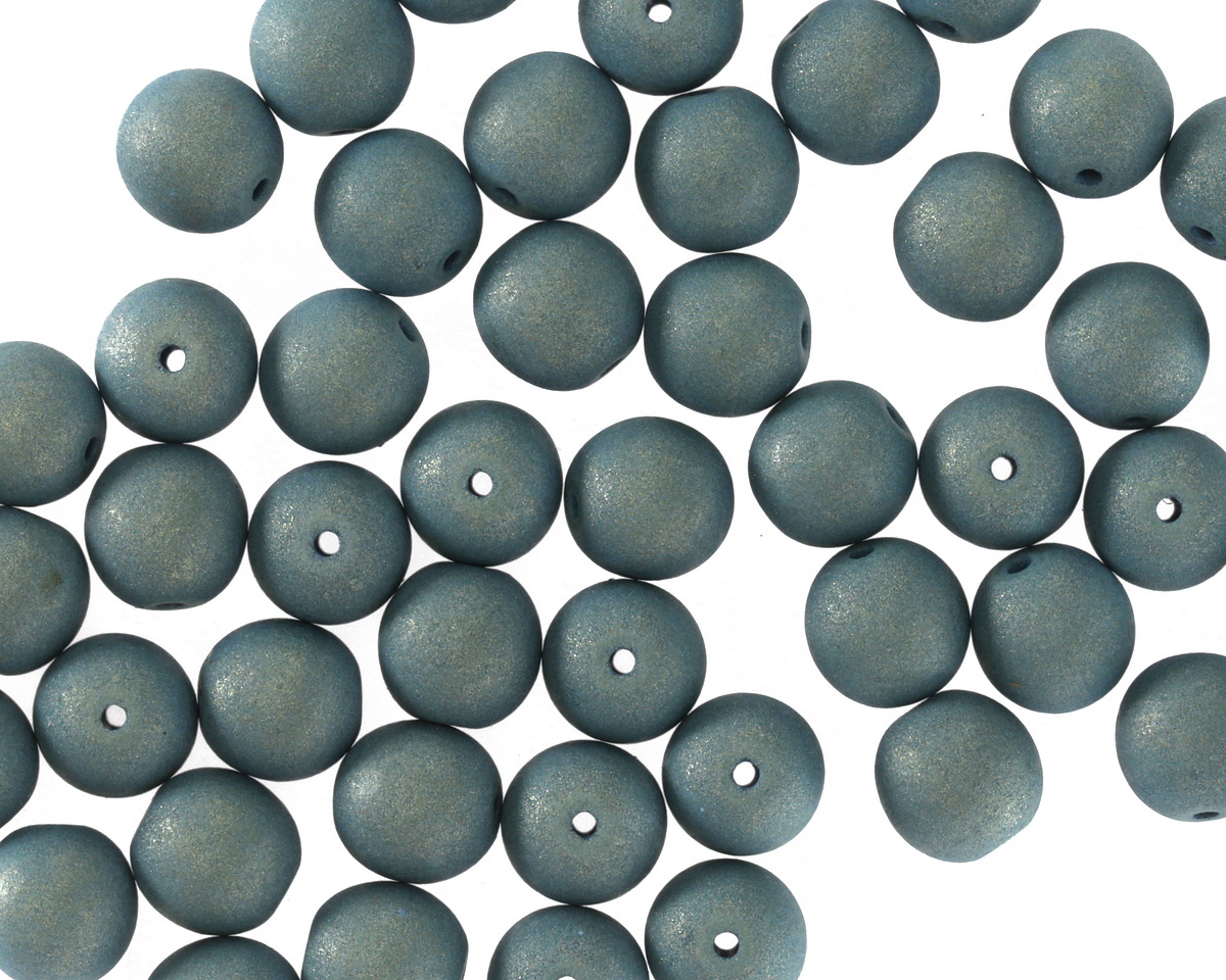 Czech Glass ColorTrends: Teal Ocean Round 6mm
