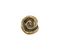 Mykonos Antique Brass (plated) Large Spiral Bead 14mm