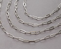 Stainless Steel Flat Paperclip Chain, 11x4mm links, 25ft Spool