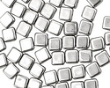 Czech Glass Silver Square 6mm