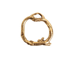 Nunn Design Antique Gold (plated) Woodland Toggle Ring 24x25mm