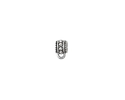 Zola Elements Antique Silver (plated) Ornate Beaded Slide Bail 6.5x10mm