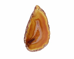 Canyon Agate Freeform Slice w/ Natural Edge Focal 31-51x55-100mm