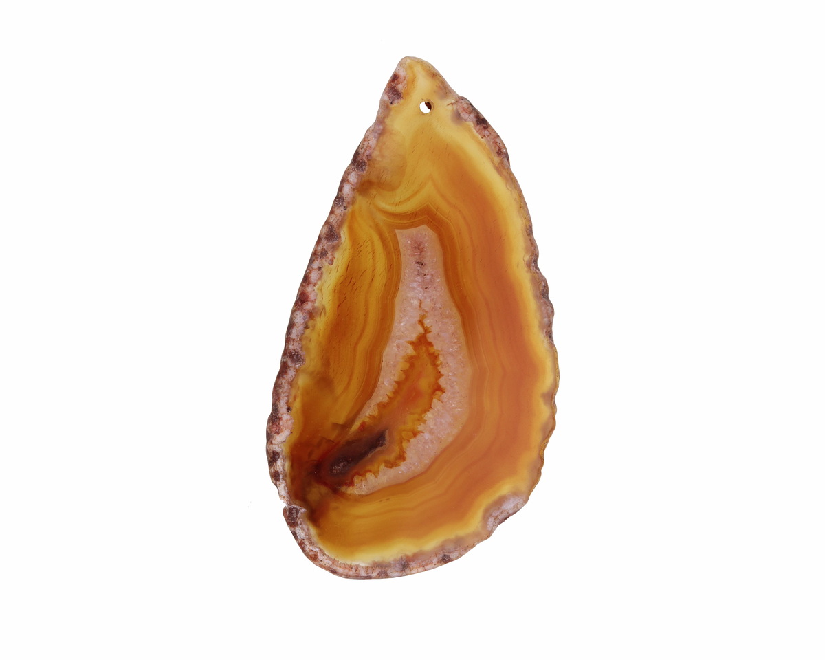 Canyon Agate Freeform Slice w/ Natural Edge Focal 31-51x55-100mm